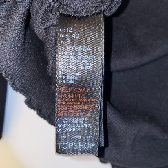 TOPSHOP Ribbed Turtle Neck Size 8 - Picture 7 of 8